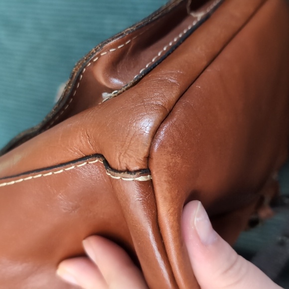 EUC Patricia Nash Heritage Aberdeen Leather Backpack Purse Brown - Picture 8 of 14